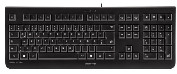 CHERRY KC 1000 tastatur Hjem USB Schweizisk Sort
