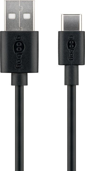 Goobay 45735 USB-kabel USB 2.0 1 m USB A USB C 0,48 Gbit/sek. Sort