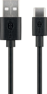 Goobay 59124 USB-kabel USB 2.0 3 m USB A USB C 0,48 Gbit/sek. Sort