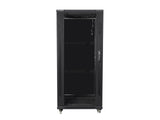 Lanberg FF01-6627-12B stativ 27U Fritstående reol Sort