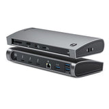 ALOGIC TB4D3TB dockingstation Ledningsført Thunderbolt 4 Sort