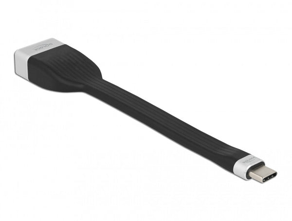 DeLOCK 86731 videokabel adapter 0,135 m USB Type-C DisplayPort Sort, Sølv
