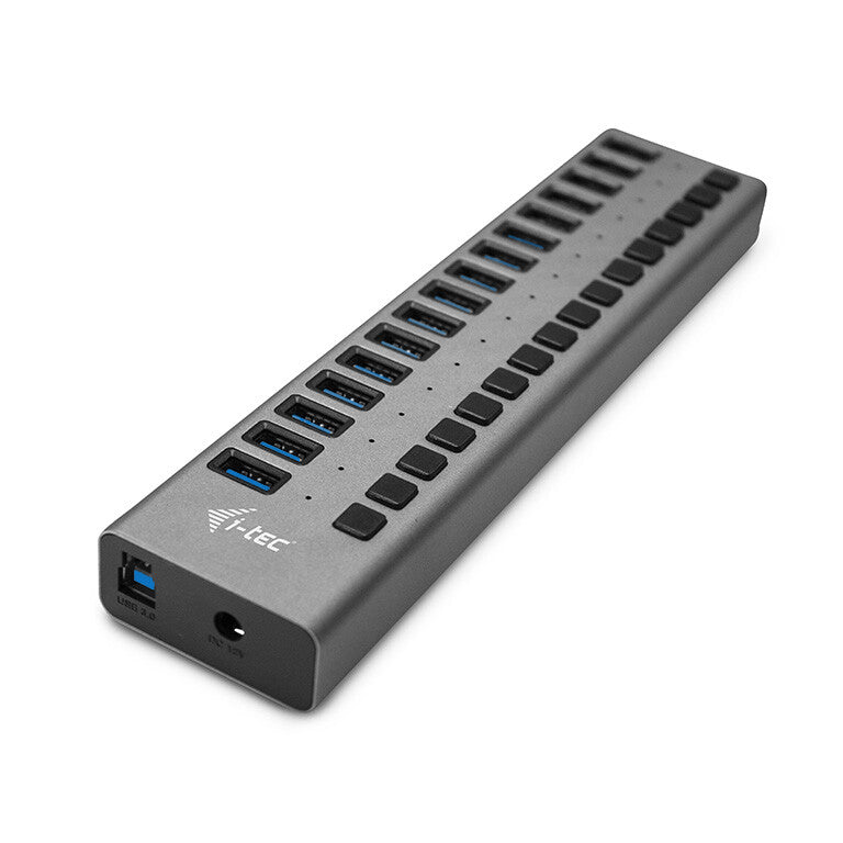i-tec U3CHARGEHUB16 oplader til mobil enhed Universel Grå Vekselstrøm Indendørs