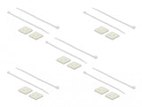 DeLOCK 18678 kabelbinderbeslag Hvid Nylon 10 stk