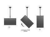 Multibrackets 5460 skærmbeslag til skiltning 139,7 cm (55") Sort