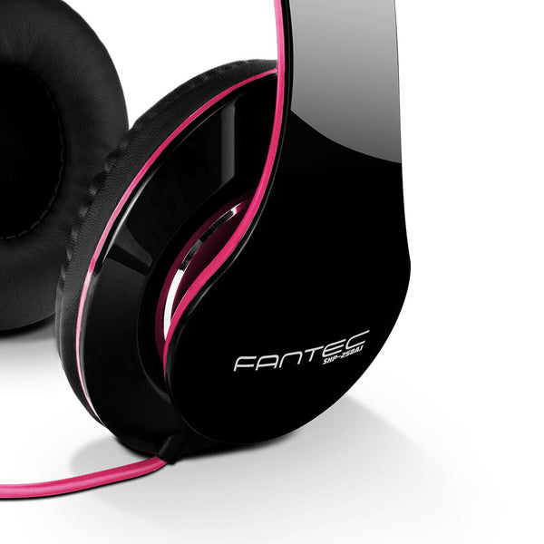 Fantec SHP-250AJ Headset Ledningsført Musik Sort, Lyserød