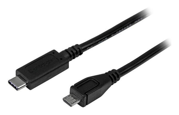 StarTech.com USB2CUB1M USB-kabel USB 2.0 1 m USB C Micro-USB B 0,48 Gbit/sek. Sort