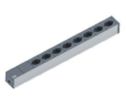 Bachmann 19" IT Basic strømforsyningsenhed (PDU) 8 AC stikkontakt(er) 1U