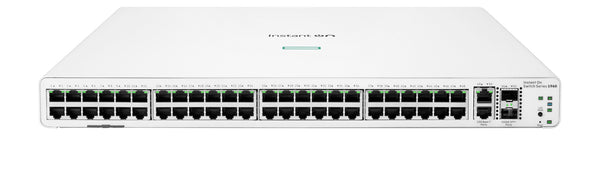 HPE Aruba Networking Networking Instant On Switch 48p Gigabit 2p 10GBT 2p SFP+ 1960 Administreret L2+ Gigabit Ethernet (10/100/1000) 1U Hvid