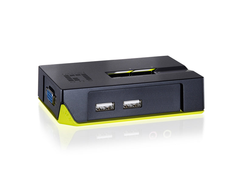 LevelOne KVM-0222 KVM Switch Sort, Grøn