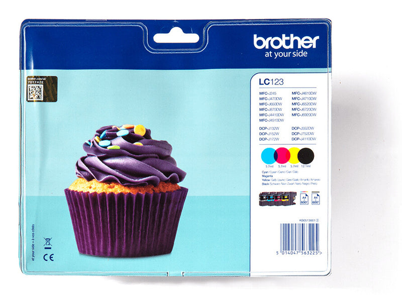 Brother Original LC123VALBPDR sampak blækpatroner