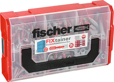 Fischer 535968 opbevaringskasse Opbevaringsboks Rektangulær Sort, Rød, Transparent