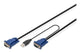 Digitus DS-19232 KVM-kabel Sort 3 m