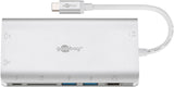 Goobay 49850 interface hub USB Type-C 5000 Mbit/s Sølv