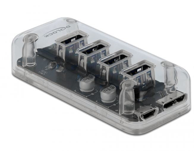 DeLOCK 64087 interface hub USB 3.2 Gen 1 (3.1 Gen 1) Micro-B 5000 Mbit/s Transparent