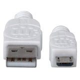 Manhattan 324069 USB-kabel USB 2.0 1,8 m USB A Micro-USB B 0,48 Gbit/sek. Hvid