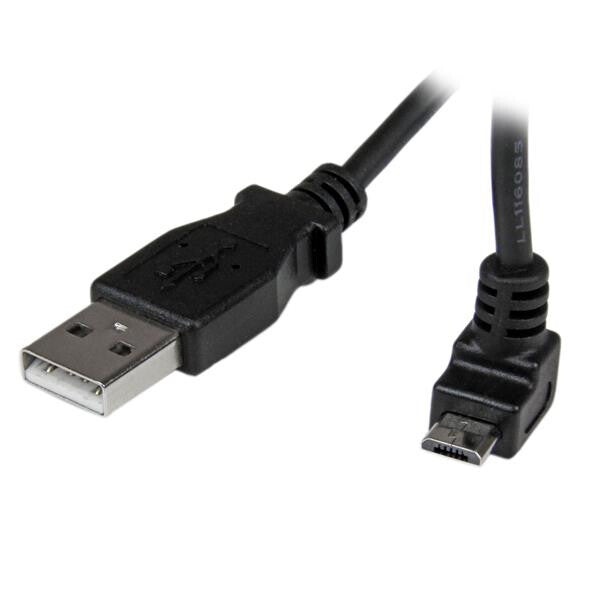StarTech.com 2m USB2.0 A - micro B USB-kabel USB A Micro-USB B 0,48 Gbit/sek. Sort