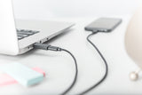 Digitus AK-300524-000-S kabel kønsskifter USB A USB-C jack Sort