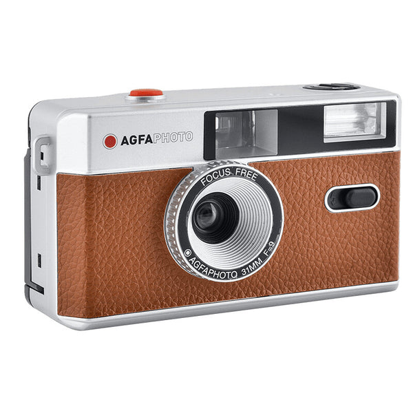 AgfaPhoto 603002 filmkamera Kompakt filmkamera 35 mm Brun, Sølv