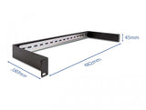 DeLOCK 66883 kabelorganisator Stativ Kabelskinne Sort 1 stk