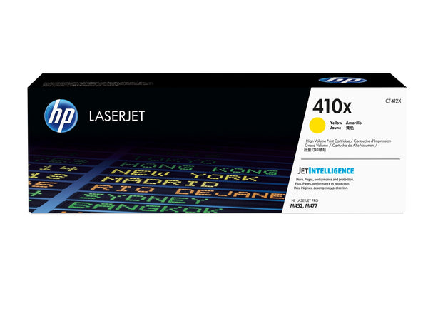 HP Original 410X LaserJet-tonerpatron med høj kapacitet, gul