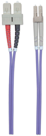 Intellinet 751049 InfiniBand og fiberoptisk kabel 1 m LC SC Violet
