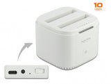 DeLOCK 63084 drev dockingstation USB 3.2 Gen 2 (3.1 Gen 2) Type-C Hvid