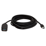 Manhattan 150712 USB-kabel USB 3.2 Gen 1 (3.1 Gen 1) 5 m USB A 5 Gbit/sek. Sort