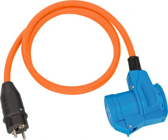 Brennenstuhl 1132910525 stikdåse 1,5 m 1 AC stikkontakt(er) Udendørs Sort, Blå, Orange