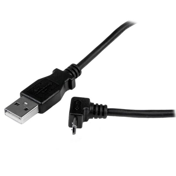 StarTech.com 2m USB2.0 A - micro B USB-kabel USB A Micro-USB B 0,48 Gbit/sek. Sort