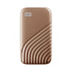 Western Digital My Passport SSD 2 TB USB Type-C 3.2 Gen 2 (3.1 Gen 2) Guld