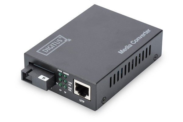Digitus DN-82123 netværksomformer til medie 1000 Mbit/s 1550 nm Enkeltilstand Sort