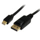 StarTech.com MDP2DPMM2M DisplayPort kabel 2 m mini DisplayPort Sort