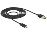 DeLOCK 83850 USB-kabel USB 2.0 2 m USB A Micro-USB B 0,48 Gbit/sek. Sort