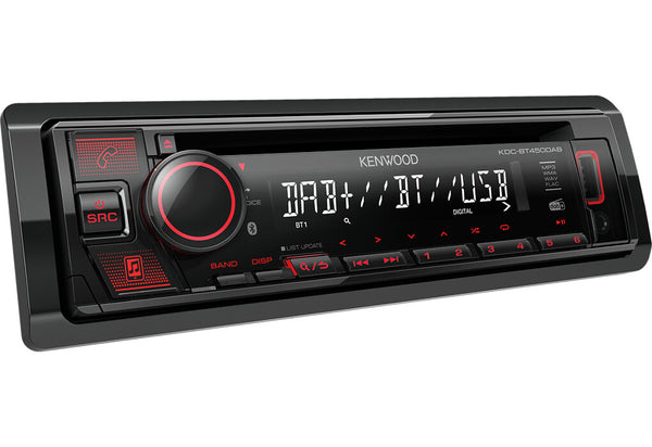 Kenwood KDC-BT450DAB bil media receiver Sort 50 W Bluetooth