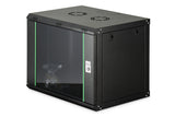 Digitus DN-19 09-U-EC-SW stativ 9U Vægmonteret stativ Sort