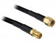 DeLOCK 2m RP-SMA koaxial kabel CFD200 Sort