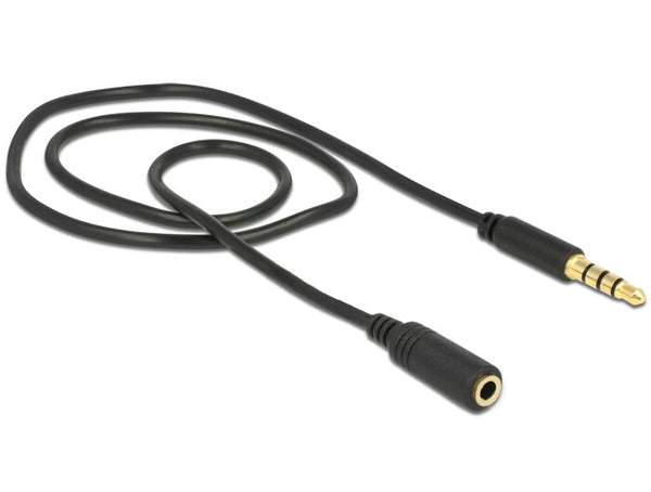 DeLOCK 84716 lydkabel 0,5 m 3.5mm Sort