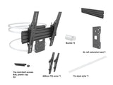 Multibrackets 8458 skærmbeslag til skiltning 165,1 cm (65") Sort