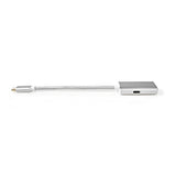 Nedis CCTB64580AL02 videokabel adapter 0,2 m USB Type-C Mini DisplayPort Sølv