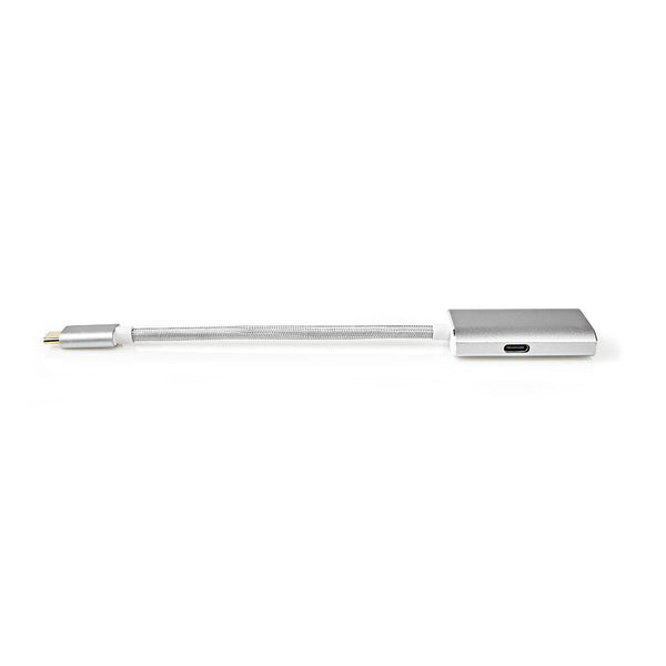 Nedis CCTB64580AL02 videokabel adapter 0,2 m USB Type-C Mini DisplayPort Sølv