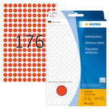 HERMA 2212 selvklæbende etiket Cirkel Rød 5632 stk