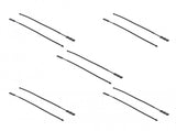 DeLOCK 018966 kabelsamler Perleisoleret kabelbinder Polyamid Sort 10 stk