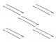 DeLOCK 018966 kabelsamler Perleisoleret kabelbinder Polyamid Sort 10 stk