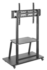 Deltaco OFFICE Heavy-duty mobile monitor cart, 37-100", 150 kg
