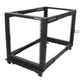 StarTech.com 4POSTRACK12U stativ 12U Fritstående reol Sort