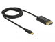 DeLOCK 83709 USB grafisk adapter 3840 x 2160 pixel Sort
