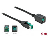 DeLOCK 85983 USB-kabel 4 m Sort