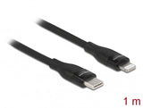 DeLOCK 86637 Lightning kabel 1 m Sort