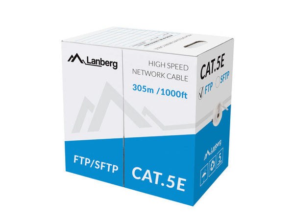 Lanberg LCF5-11CU-0305-S netværkskabel Grå 305 m Cat5e F/UTP (FTP)